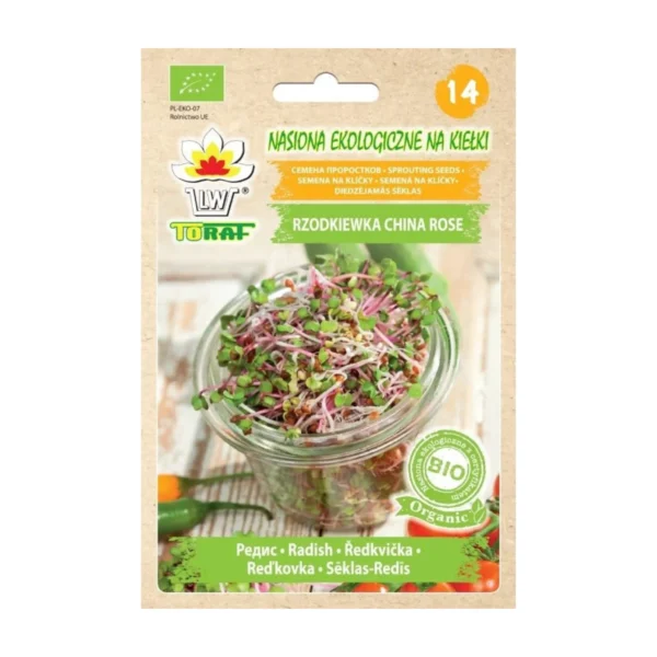 Ředkvička China Rose – BIO semínka na klíčení 20g Ředkvička China Rose – BIO semínka na klíčení 20g