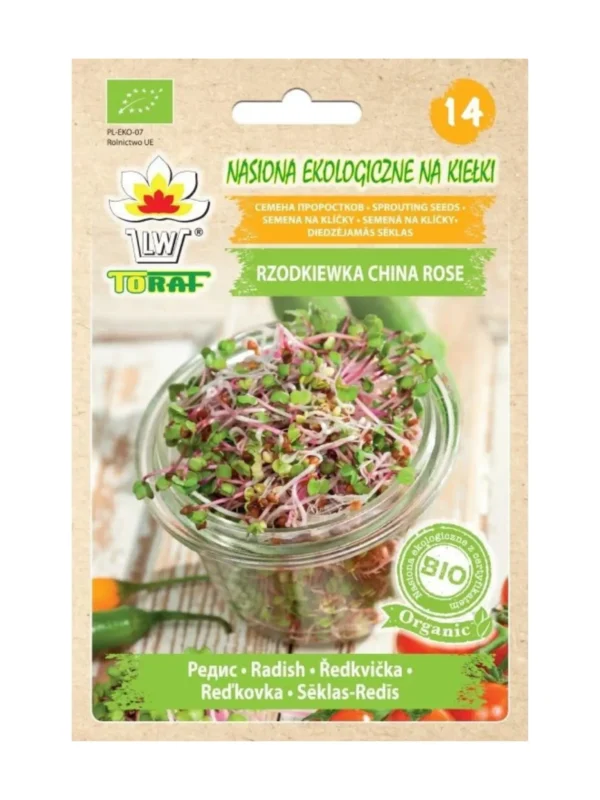 Ředkvička China Rose – BIO semínka na klíčení 20g Ředkvička China Rose – BIO semínka na klíčení 20g